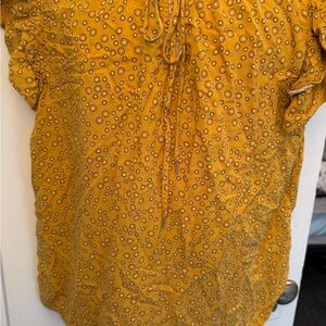 Yellow Floral Women's Top